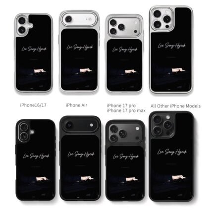 Lee Sang Hyeok playing piano Chris Brown Phone Case Black Electroplated Silver For Iphone 11 To 17