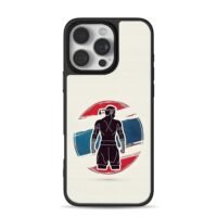 Lee Sin muay thai silhouette badge iPhone 16 Pro Max Black Case