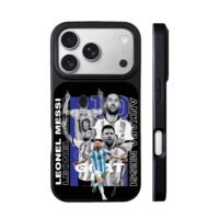 Leo Messi Argentina football GOAT iPhone 17 Pro Max Black Case
