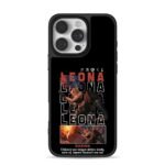 Leona Karina King of Fighters art iPhone 16 Pro Max Black Case
