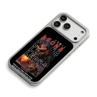 Leona Karina King of Fighters art iPhone 17 Pro Max Electroplated Silver Case2