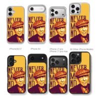 Leonard Cohen Never Mind portrait Chris Brown Phone Case Black Electroplated Silver For Iphone 11 To 17
