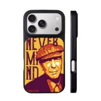 Leonard Cohen Never Mind portrait iPhone 17 Pro Max Black Case