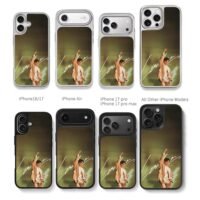 Leslie Cheung beige fist signature Chris Brown Phone Case Black Electroplated Silver For Iphone 11 To 17