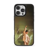 Leslie Cheung beige fist signature iPhone 16 Pro Max Black Case