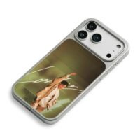 Leslie Cheung beige fist signature iPhone 17 Pro Max Electroplated Silver Case2
