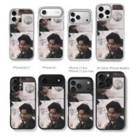 Leslie Cheung moon quote collage Chris Brown Phone Case Black Electroplated Silver For Iphone 11 To 17