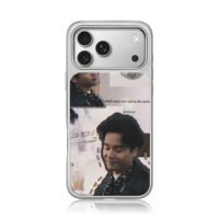Leslie Cheung moon quote collage iPhone 17 Pro Max Electroplated Silver Case1
