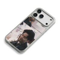 Leslie Cheung moon quote collage iPhone 17 Pro Max Electroplated Silver Case2
