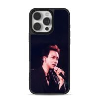 Leslie Cheung on stage with mic iPhone 16 Pro Max Black Case