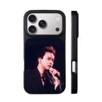Leslie Cheung on stage with mic iPhone 17 Pro Max Black Case