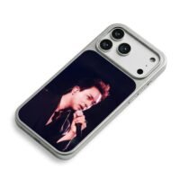 Leslie Cheung on stage with mic iPhone 17 Pro Max Electroplated Silver Case2