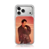 Leslie Cheung singing on stage iPhone 17 Pro Max Electroplated Silver Case1