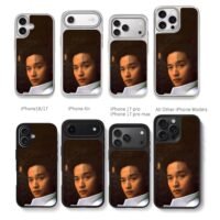 Leslie Cheung warm vintage portrait Chris Brown Phone Case Black Electroplated Silver For Iphone 11 To 17