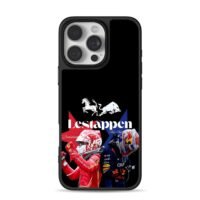 Lestappen Ferrari Red Bull F1 print iPhone 16 Pro Max Black Case