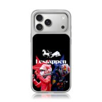 Lestappen Ferrari Red Bull F1 print iPhone 17 Pro Max Electroplated Silver Case1