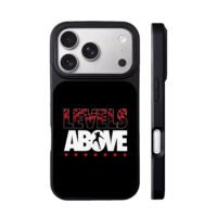 Levels Above soccer red stars print iPhone 17 Pro Max Black Case