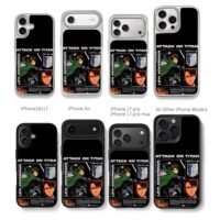 Levi Ackerman AoT Survey logo Chris Brown Phone Case Black Electroplated Silver For Iphone 11 To 17