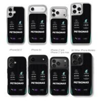 Lewis 44 Mercedes AMG Petronas F1 Chris Brown Phone Case Black Electroplated Silver For Iphone 11 To 17