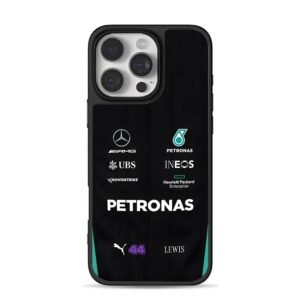 Lewis 44 Mercedes AMG Petronas F1 iPhone 16 Pro Max Black Case