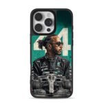 Lewis Hamilton 44 F1 Mercedes car iPhone 16 Pro Max Black Case
