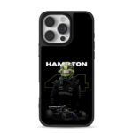 Lewis Hamilton 44 F1 Mercedes car iPhone 16 Pro Max Black Case