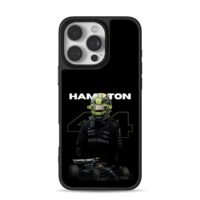 Lewis Hamilton 44 F1 Mercedes car iPhone 16 Pro Max Black Case