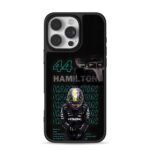 Lewis Hamilton 44 F1 race car suit iPhone 16 Pro Max Black Case