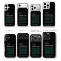 Lewis Hamilton 44 F1 racer Chris Brown Phone Case Black Electroplated Silver For Iphone 11 To 17