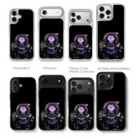 Lewis Hamilton 44 F1 racing helmet Chris Brown Phone Case Black Electroplated Silver For Iphone 11 To 17