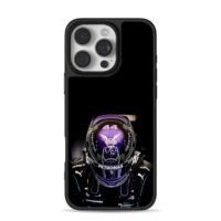 Lewis Hamilton 44 F1 racing helmet iPhone 16 Pro Max Black Case