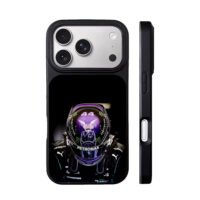 Lewis Hamilton 44 F1 racing helmet iPhone 17 Pro Max Black Case