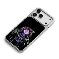Lewis Hamilton 44 F1 racing helmet iPhone 17 Pro Max Electroplated Silver Case2
