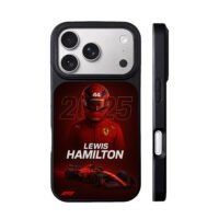 Lewis Hamilton 44 Ferrari F1 2025 iPhone 17 Pro Max Black Case