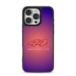 Lewis Hamilton 44 gradient design iPhone 16 Pro Max Black Case