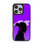 Lewis Hamilton 44 silhouette purple iPhone 16 Pro Max Black Case