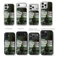 Lewis Hamilton F1 44 7 Merc champ Chris Brown Phone Case Black Electroplated Silver For Iphone 11 To 17