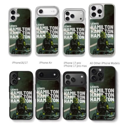 Lewis Hamilton F1 44 7 Merc champ Chris Brown Phone Case Black Electroplated Silver For Iphone 11 To 17