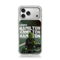 Lewis Hamilton F1 44 7 Merc champ iPhone 17 Pro Max Electroplated Silver Case1