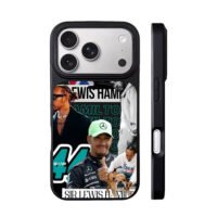 Lewis Hamilton F1 44 collage iPhone 17 Pro Max Black Case