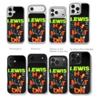 Lewis Hamilton F1 7x champ Ferrari Chris Brown Phone Case Black Electroplated Silver For Iphone 11 To 17