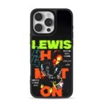 Lewis Hamilton F1 7x champ Ferrari iPhone 16 Pro Max Black Case