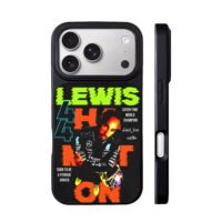 Lewis Hamilton F1 7x champ Ferrari iPhone 17 Pro Max Black Case