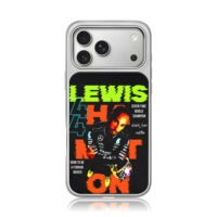 Lewis Hamilton F1 7x champ Ferrari iPhone 17 Pro Max Electroplated Silver Case1