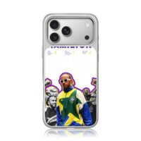 Lewis Hamilton F1 Brazil race stats iPhone 17 Pro Max Electroplated Silver Case1
