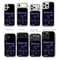 Lewis Hamilton F1 Mercedes AMG car Chris Brown Phone Case Black Electroplated Silver For Iphone 11 To 17