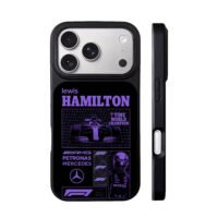 Lewis Hamilton F1 Mercedes AMG car iPhone 17 Pro Max Black Case