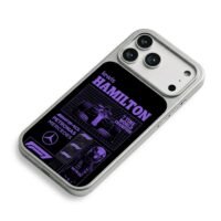 Lewis Hamilton F1 Mercedes AMG car iPhone 17 Pro Max Electroplated Silver Case2