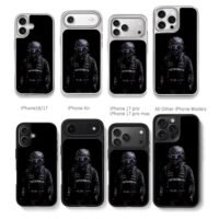 Lewis Hamilton F1 Mercedes helmet Chris Brown Phone Case Black Electroplated Silver For Iphone 11 To 17