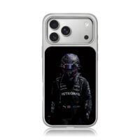 Lewis Hamilton F1 Mercedes helmet iPhone 17 Pro Max Electroplated Silver Case1
